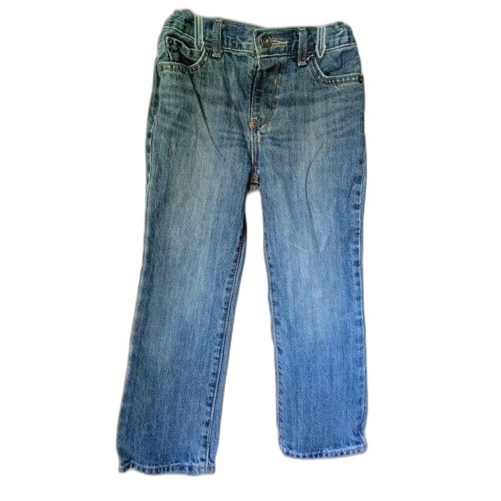 The Children's Place Boys Bootcut Jeans Denim Pants Size 5T Adjustable Waist